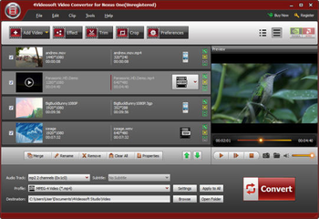 4Videosoft Video Converter for Nexus One screenshot