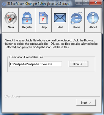533soft Icon Changer screenshot