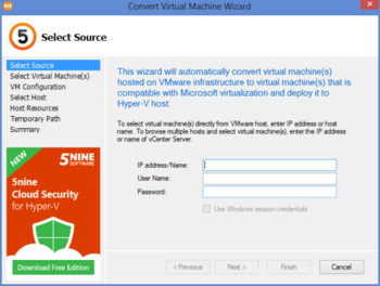 5nine V2V Easy Converter Free Edition  screenshot