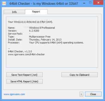 64bit Checker screenshot 2