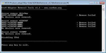 6to4 Adapter Remover screenshot