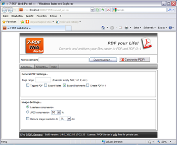 7-PDF Server screenshot