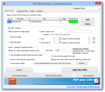 7-PDF Split & Merge screenshot