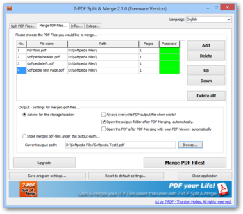 7-PDF Split & Merge screenshot 2