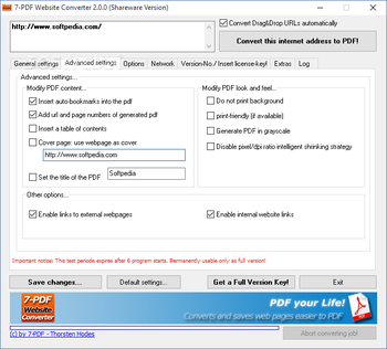 7-PDF Website Converter screenshot 2