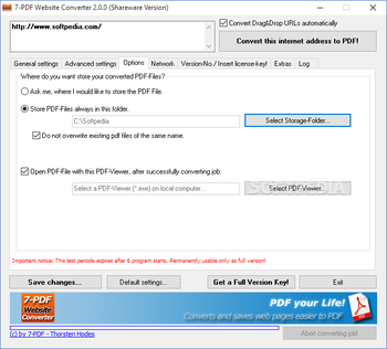 7-PDF Website Converter screenshot 3