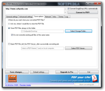 7-PDF Website Converter Portable screenshot 3