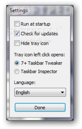 7+ Taskbar Tweaker Portable screenshot 4
