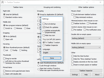 7 Taskbar Tweaker  screenshot 4