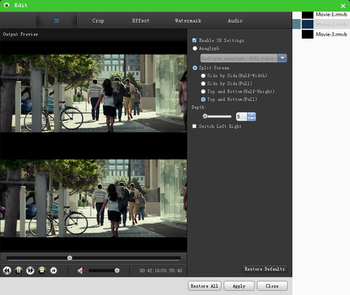 7thShare 3D Video Converter screenshot 3
