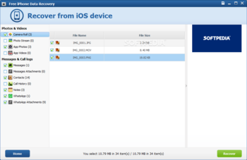 7thShare Free iPhone Data Recovery screenshot 4