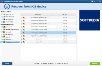 7thShare Free iPhone Data Recovery screenshot 8