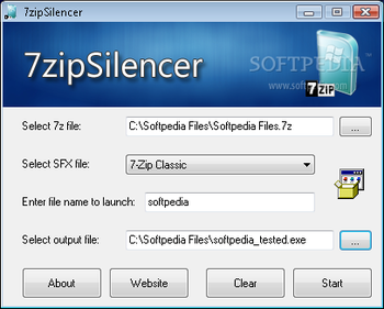 7zipSilencer screenshot