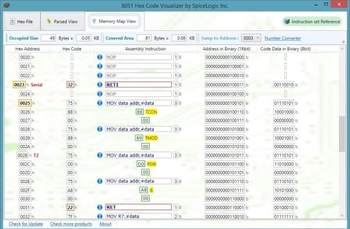 8051 Hex Code Visualizer screenshot