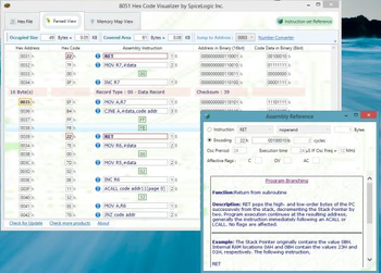 8051 Hex Code Visualizer screenshot 2