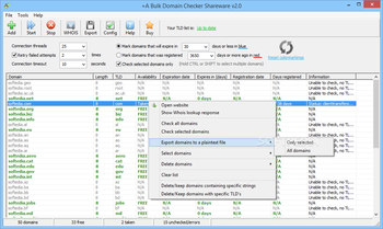 +A Bulk Domain Checker screenshot