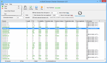 +A Bulk Domain Checker screenshot 2