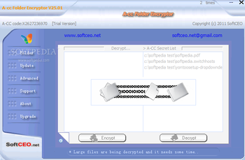 A-cc Folder Encryptor screenshot 2