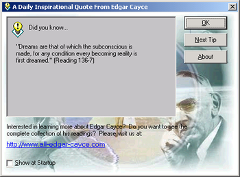 A Daily Inspirational Quote From Edgar Cayce screenshot 2
