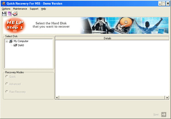 A Data Recovery Software- Q R for Novell Netware NSS screenshot