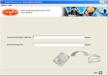 A Data Recovery Software- Q R for Outlook Express screenshot