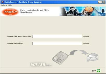 A Data Recovery Software- Q R for Outlook Express screenshot 2