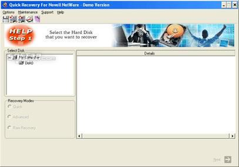 A Data Recovery Software- Q R Novell Netware screenshot 2