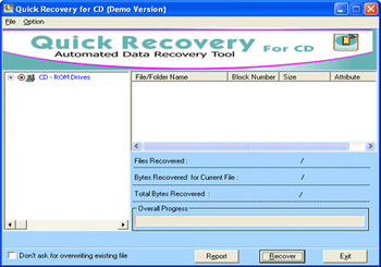 A Data Recovery Software - QR for CD screenshot