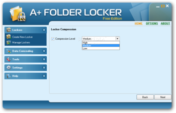 A+ Folder Locker Free Edition screenshot 3