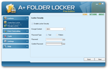 A+ Folder Locker Free Edition screenshot 4