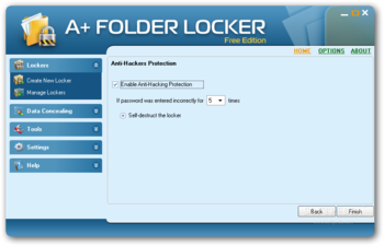 A+ Folder Locker Free Edition screenshot 5