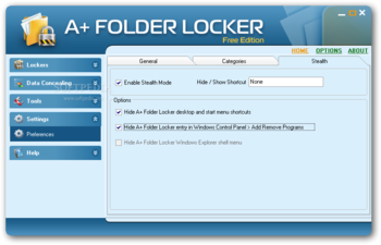 A+ Folder Locker Free Edition screenshot 9
