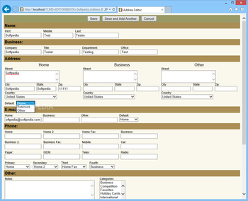 A Handy Address Book Server screenshot 10