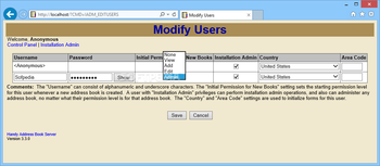 A Handy Address Book Server screenshot 11