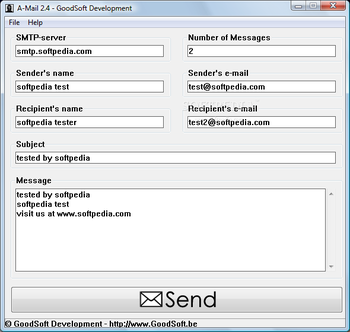 A-Mail screenshot