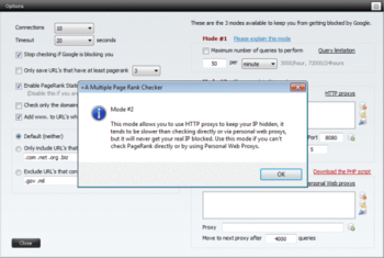 +A Multiple Page Rank Checker screenshot 2