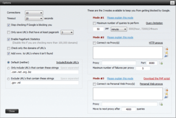 +A Multiple Page Rank Checker screenshot 3
