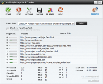 +A Multiple Page Rank Checker screenshot 7