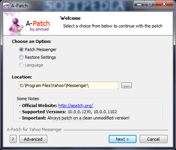 A-Patch for Yahoo Messenger screenshot