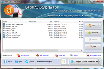 A-PDF AutoCAD to PDF screenshot 2