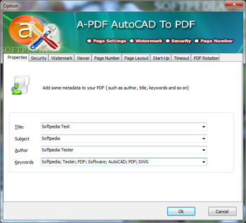 A-PDF AutoCAD to PDF screenshot 3