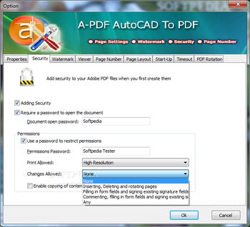 A-PDF AutoCAD to PDF screenshot 4
