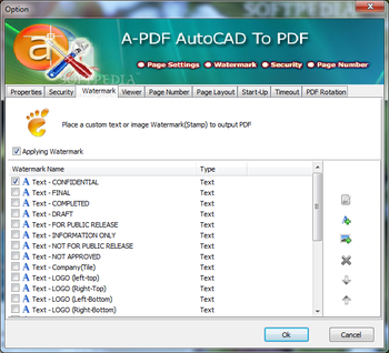 A-PDF AutoCAD to PDF screenshot 5