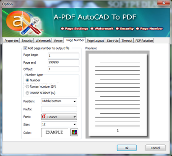 A-PDF AutoCAD to PDF screenshot 7