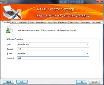 A-PDF Creator screenshot