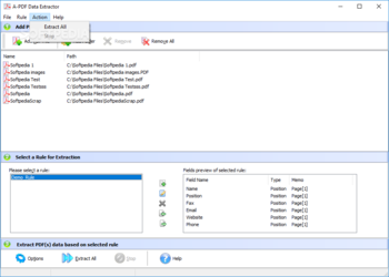A-PDF Data Extractor screenshot 3