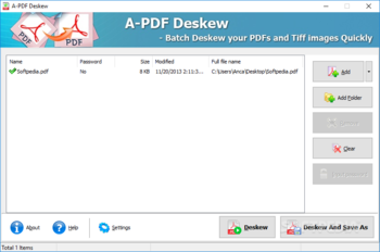 A-PDF Deskew screenshot