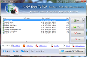 A-PDF Excel to PDF screenshot 2