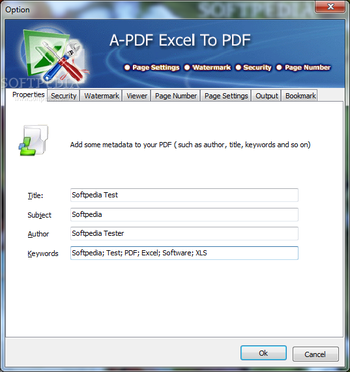 A-PDF Excel to PDF screenshot 3