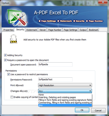 A-PDF Excel to PDF screenshot 4